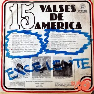 Disco de Vinilo Varios - 15 Valses De América Vinyl Record