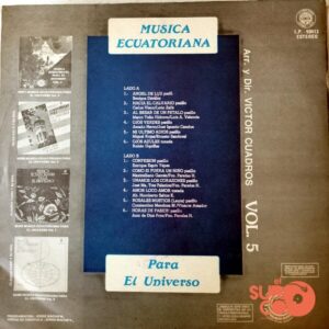 Disco de Vinilo Varios - Música Ecuatoriana Para El Universo  Vol 5 Vinyl Record