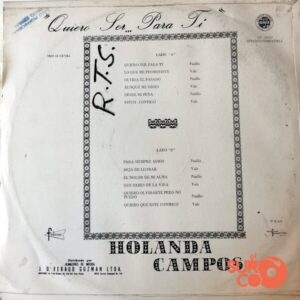 Disco de Vinilo Holanda Campos - Quiero Ser Para Ti Vinyl Record