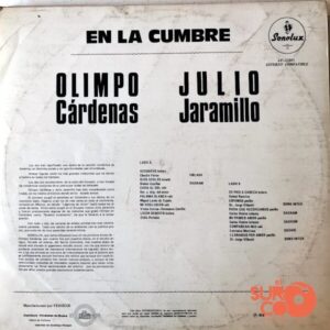 Disco de Vinilo Julio Jaramillo - En La Cumbre Vinyl Record