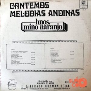Disco de Vinilo Hermanos Miño Naranjo - Cantemos Melodías Andinas Vinyl Record