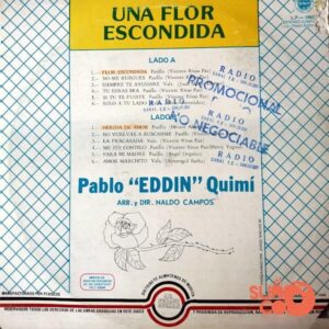 Disco de Vinilo Pablo Eddin Quimi - Una Flor Escondida Vinyl Record