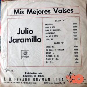 Disco de Vinilo Julio Jaramillo - Mis Mejores Valses Vinyl Record