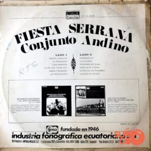 Disco de Vinilo Conjunto Andino - Fiesta Serrana Vinyl Record