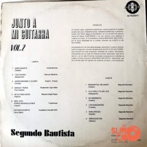 Disco de Vinilo Segundo Bautista - Junto A Mi Guitarra Vol 2 Vinyl Record