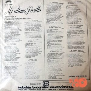 Disco de Vinilo Dúo Ayala Coronado - Mi Último Pasillo Vinyl Record