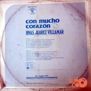 Disco de Vinilo Hermanas Juárez Villamar - Con Mucho Corazón Vinyl Record