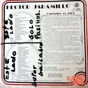 Disco de Vinilo Héctor Jaramillo - Mis 25 Años En Canciones Vinyl Record