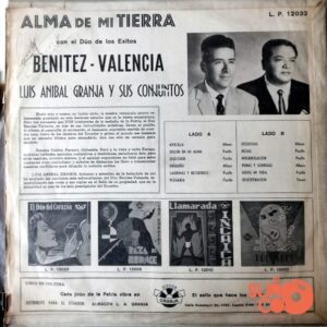 Disco de Vinilo Dúo Benítez Valencia - Alma De Mi Tierra Vinyl Record