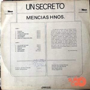 Disco de Vinilo Mensías Hermanos - Un Secreto Vinyl Record