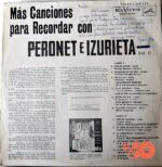 Disco de Vinilo Juan Ernesto Peronet - Aquellas Canciones De Peronet E Izurieta Vinyl Record