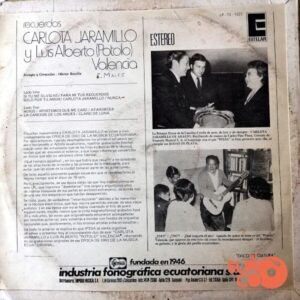 Disco de Vinilo Carlota Jaramillo - Recuerdos Vinyl Record