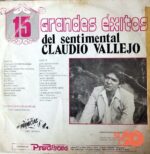 Disco de Vinilo Claudio Vallejo - 15 Grandes Éxitos Vinyl Record
