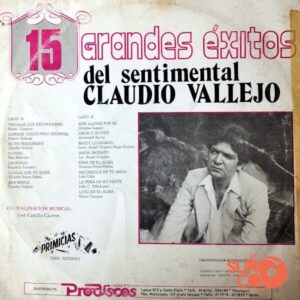 Disco de Vinilo Claudio Vallejo - 15 Grandes Éxitos Vinyl Record