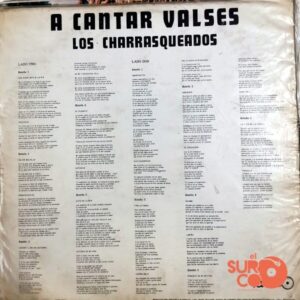 Disco de Vinilo Los Charrasqueados - A Cantar Valses Con Los Charrasqueados Vinyl Record