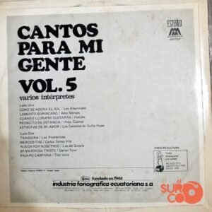 Disco de Vinilo Varios - Cantos Para Mi Gente Vol.5 Vinyl Record