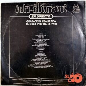 Disco de Vinilo Inti Illimani - Inti Illimani En Directo Vinyl Record