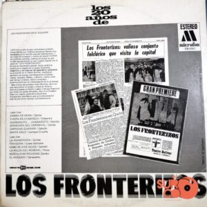 Disco de Vinilo Los Fronterizos - Los 20 Años De Los Fronterizos Vinyl Record