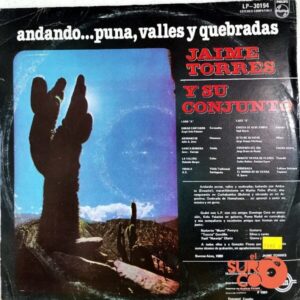 Disco de Vinilo Jaime Torres - Andando...Puna, Valles Y Quebradas Vinyl Record