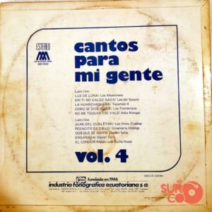 Disco de Vinilo Varios - Cantos Para Mi Gente Vol.4 Vinyl Record