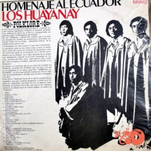 Disco de Vinilo Los Huayanay - Homenaje Al Ecuador Vinyl Record