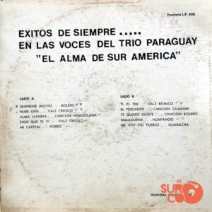 Disco de Vinilo Trío Paraguay - Éxitos De Siempre Vinyl Record