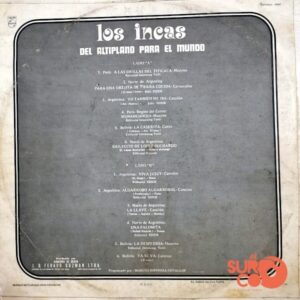 Disco de Vinilo Los Incas - Del Altiplano Para El Mundo Vinyl Record