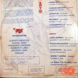 Disco de Vinilo Los Chasquis - Piedra Milenaria Vinyl Record