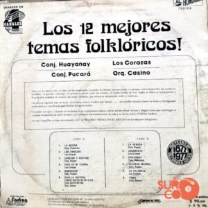 Disco de Vinilo Varios - Los 12 Mejores Temas Folklóricos Vinyl Record