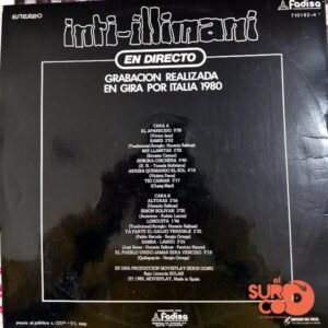 Disco de Vinilo Inti Illimani - Inti Illimani En Directo Vinyl Record