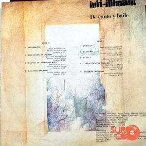 Disco de Vinilo Inti Illimani - De Canto Y Baile Vinyl Record