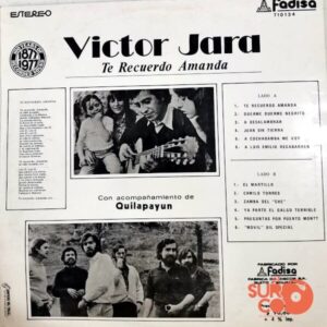 Disco de Vinilo Victor Jara - Te Recuerdo Amada Vinyl Record