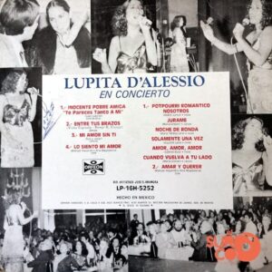 Disco de Vinilo Lupita D´Alessio - Lupita D´Alessio En Concierto Vinyl Record