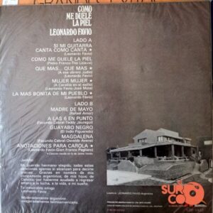 Disco de Vinilo Leonardo Favio - Como Me Duele La Piel Vinyl Record