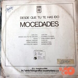 Disco de Vinilo Mocedades - Desde Que Te Has Ido Vinyl Record