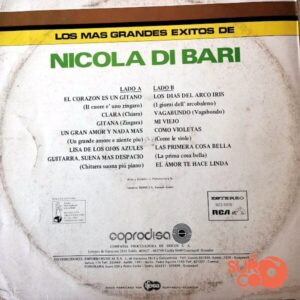 Disco de Vinilo Nicola Di Bari - Los Más Grandes Éxitos De Nicola Di Bari Vinyl Record