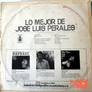 Disco de Vinilo José Luis Perales - Lo Mejor De José Luis Perales Vinyl Record
