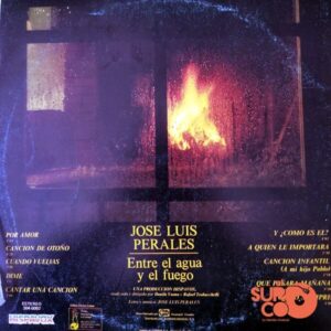 Disco de Vinilo José Luis Perales - Entre El Agua Y El Fuego Vinyl Record