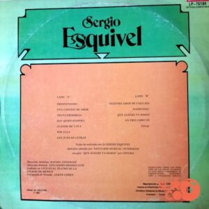 Disco de Vinilo Sergio Esquivel - “En Vivo” Concierto En El Teatro De La Ciudad De México Vinyl Record