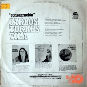 Disco de Vinilo Carlos Torres Villa - Consagración Vinyl Record