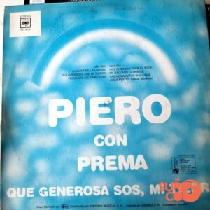 Disco de Vinilo Piero - Que Generosa Sos, Mi Tierra Vinyl Record