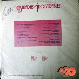 Disco de Vinilo Varios - Baladas Inolvidables Vinyl Record