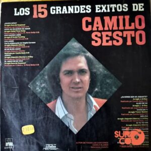 Disco de Vinilo Camilo Sesto - Los 15 Grandes Éxitos De Camilo Sesto Vinyl Record