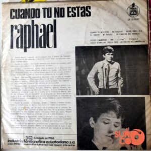 Disco de Vinilo Raphael - Cuando Tu No Estás Vinyl Record