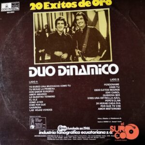 Disco de Vinilo Dúo Dinámico - 20 Éxitos De Oro Vinyl Record