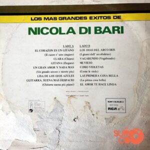 Disco de Vinilo Nicola Di Bari - Los Mas Grandes Éxitos De Nicola Di Bari Vinyl Record