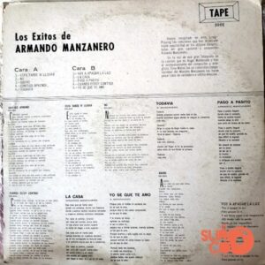 Disco de Vinilo Angel Maldonado - Los Éxitos De Armando Manzanero Vinyl Record