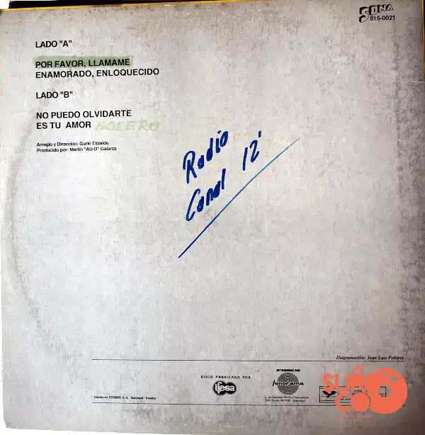 Disco de Vinilo Carlos Luis Sánchez - Carlos Luis Vinyl Record
