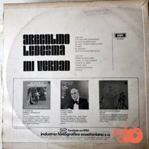 Disco de Vinilo Argentino Ledesma - Mi Verdad Vinyl Record