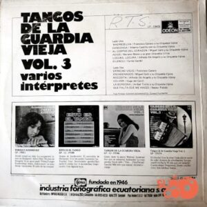 Disco de Vinilo Varios - Tangos De La Guardia Vieja-Vol.3 Vinyl Record